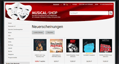 Desktop Screenshot of musical-shop.de